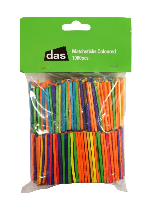 Match Sticks Coloured 1000pc