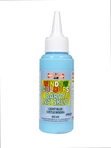 Kohinoor Glass Colour 60ml in Sky Blue, vibrant glass paint for artists, safe for kids, ideal for decorating smooth surfaces.