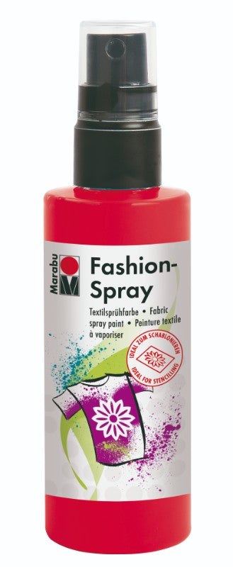 Fabric Spray - Marabu Fashion Spray 100ml Red