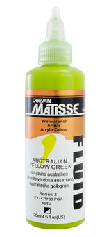 Acrylic Paint - Matisse Fluid 135ml Australian Yellow Gr