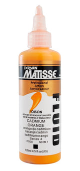 Acrylic Paint - Matisse Fluid 135ml Cadmium Orange