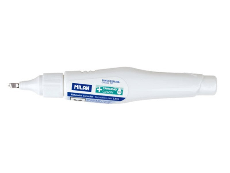 Milan Roller Corrector 12ml for quick, mess-free corrections; ideal for students and professionals with a precision applicator.