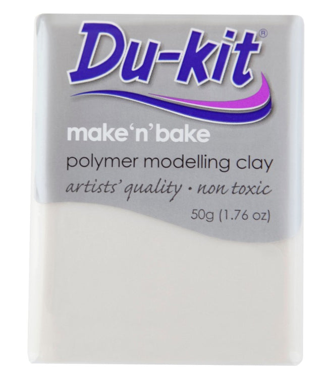 Du-Kit 50g 300 Pearl Modelling Clay for creative projects, featuring a luxurious pearl finish for unique artworks and crafts.