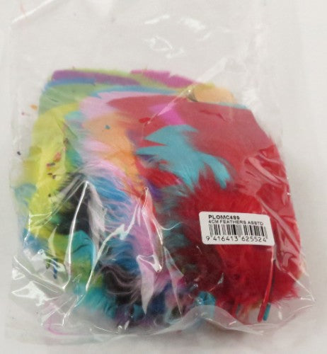 Craft - Feathers Assorted Colours 4cm