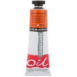 D-R Graduate Oil 38ml in Cad Orange Hue, vibrant color, buttery texture, ideal for artists seeking quality paint.