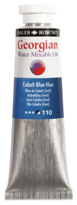 Rown Gwamo 37ml Cobalt Blue Hue artist oil paint, vibrant and water mixable, perfect for rich artwork and easy application.