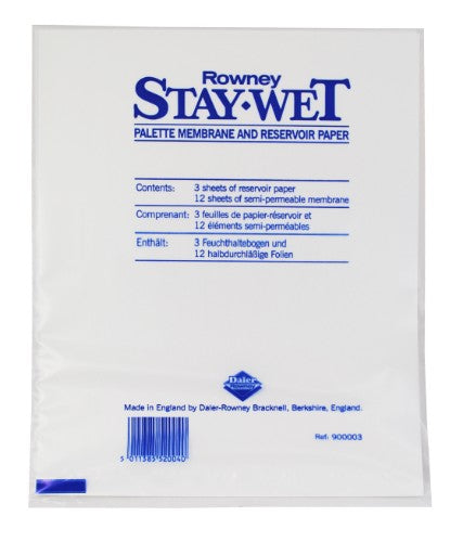 Csp1 StayWet Refill Sml keeps acrylic paints moist, preserving vibrant colors for uninterrupted creativity.