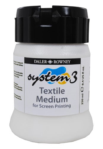 Rown Sys 3 8oz Textile Printing Medium, vibrant acrylic paint for durable, detailed fabric designs.