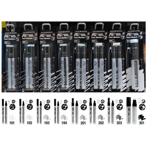 Daler Rowney -Fw Mixed Media Marker Set Med Chsl 2-6mm