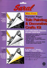 Saral Tole Transfer Kit for easily transferring designs onto various surfaces with vibrant, smudge-resistant results.