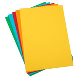 A2 75gsm bright paper pack of 100 sheets in 5 striking colors, perfect for vibrant printing projects and presentations.