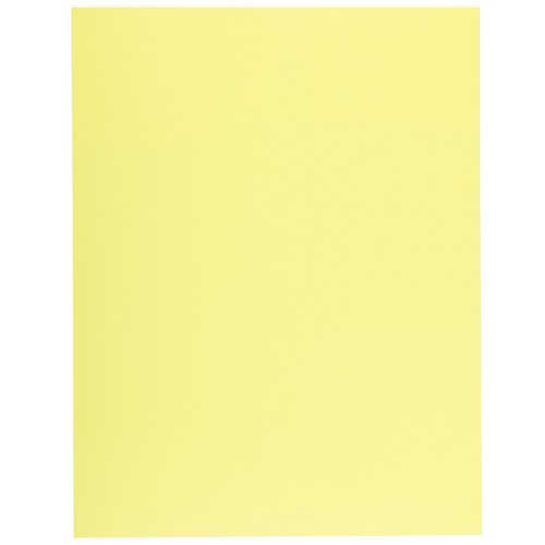 Pack of 10 vibrant yellow Fluorescent Showcards, 50x65 cm, perfect for creative projects and displays.