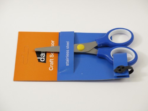 Compact 5-inch scissors with stainless steel blades, ergonomic handle, ideal for crafts, office, and home use.