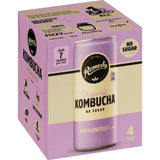 Remedy Organic Kombucha Passionfruit 4 x 250mL