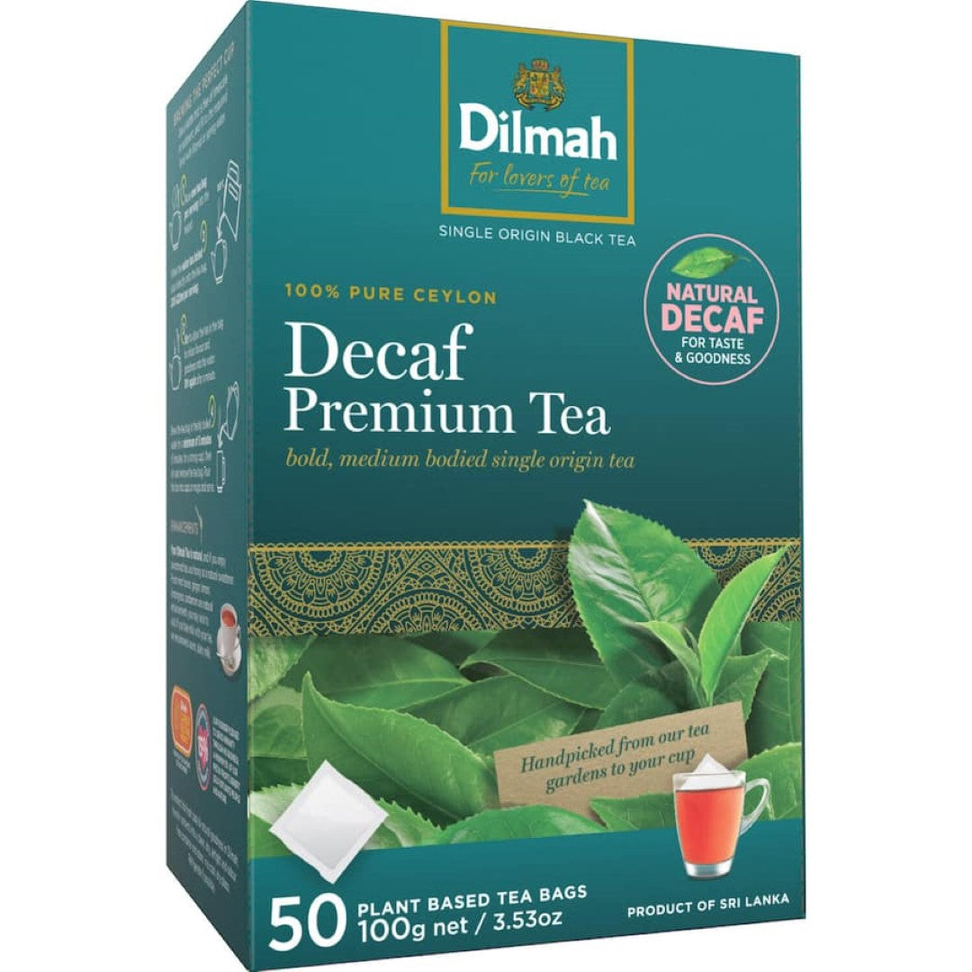 Dilmah Tea Decaf Premium Ceylon Bags 50pack