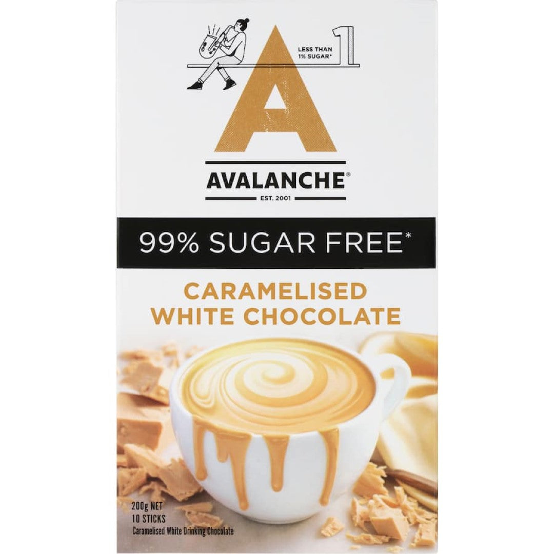 Avalanche Drinking Chocolate White Chocolate 99% Sugar Free