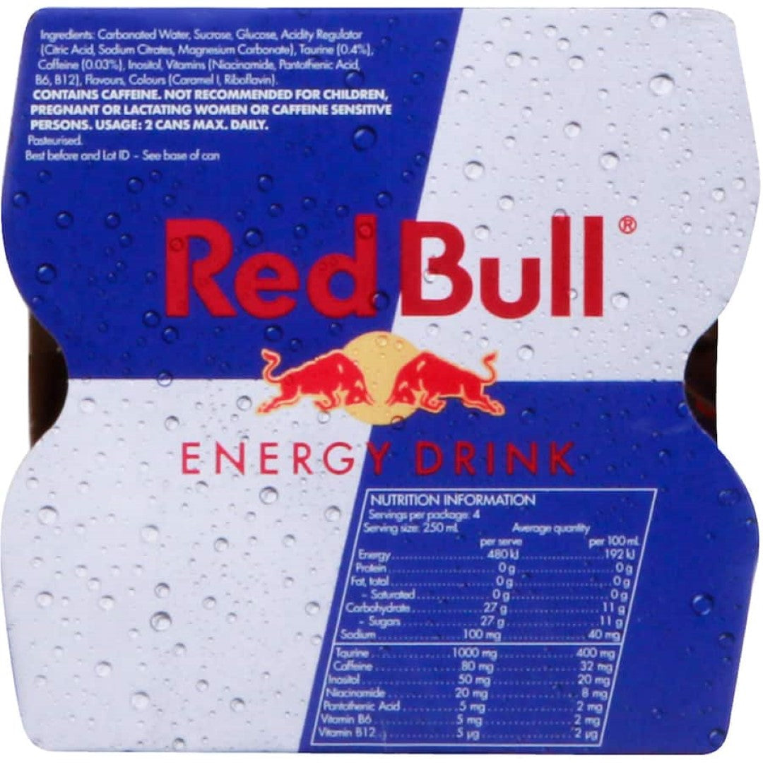 Red Bull Energy Drink  250ml cans 4pack