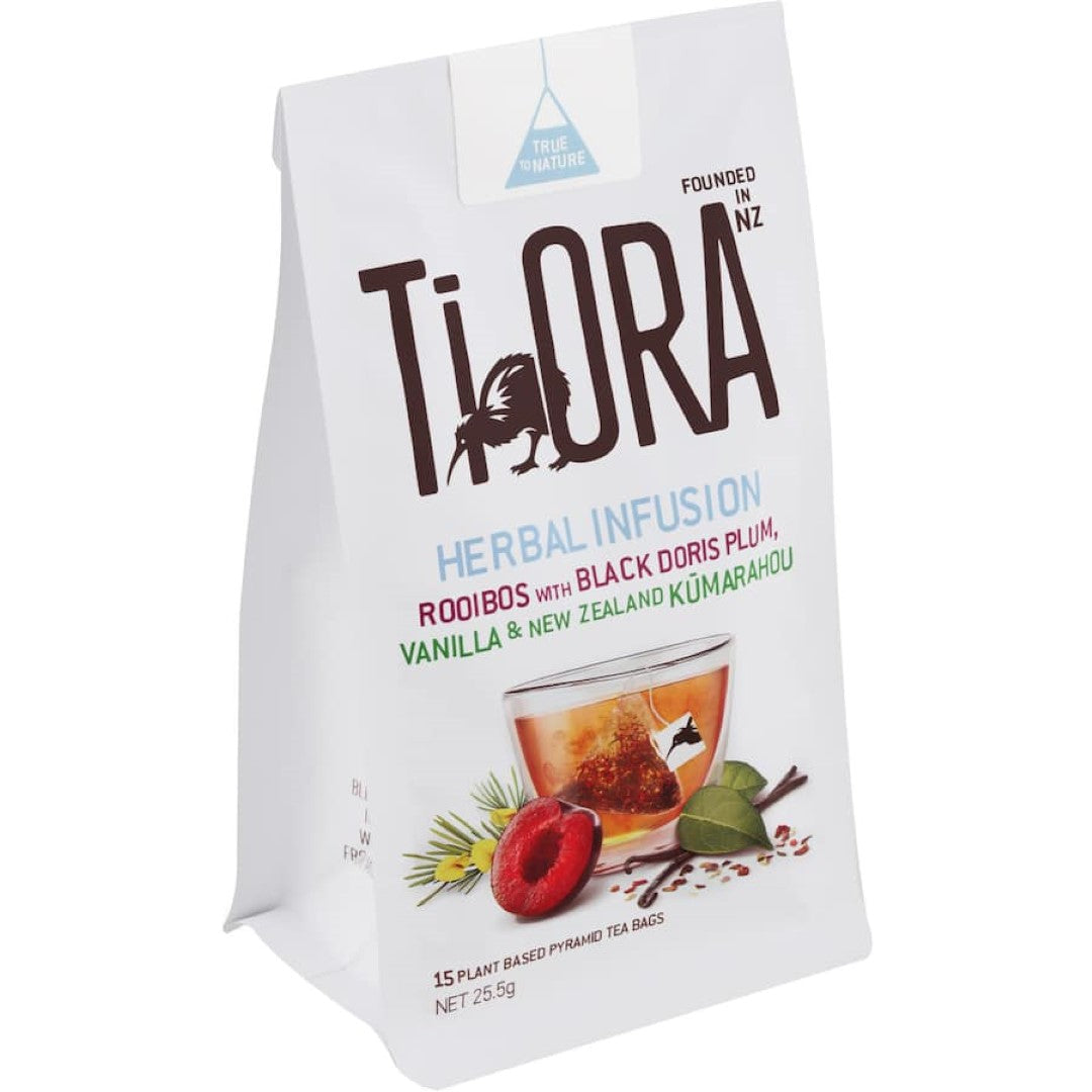 Ti Ora Infusion Herbal Tea Rooibos Black Doris & Plum