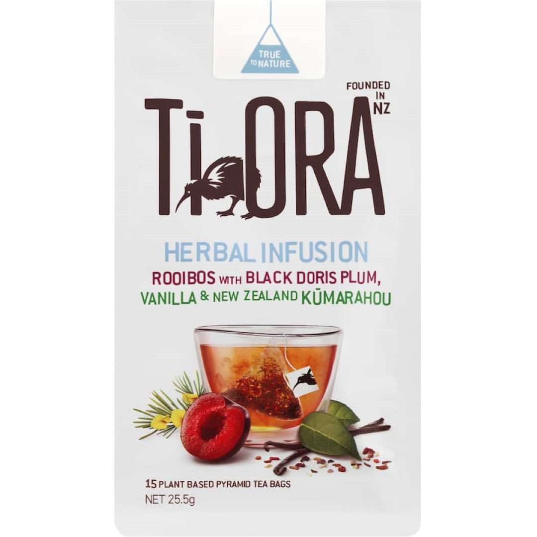 Ti Ora Infusion Herbal Tea Rooibos Black Doris & Plum