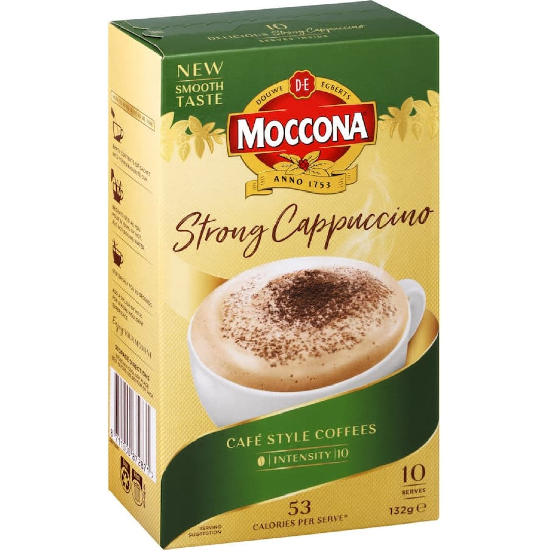 Moccona Coffee Sachets Strong Cappuccino 10 pack 132g