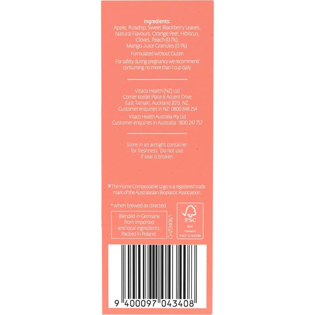Healtheries Fruit Tea Peach & Mango Bags 20pack