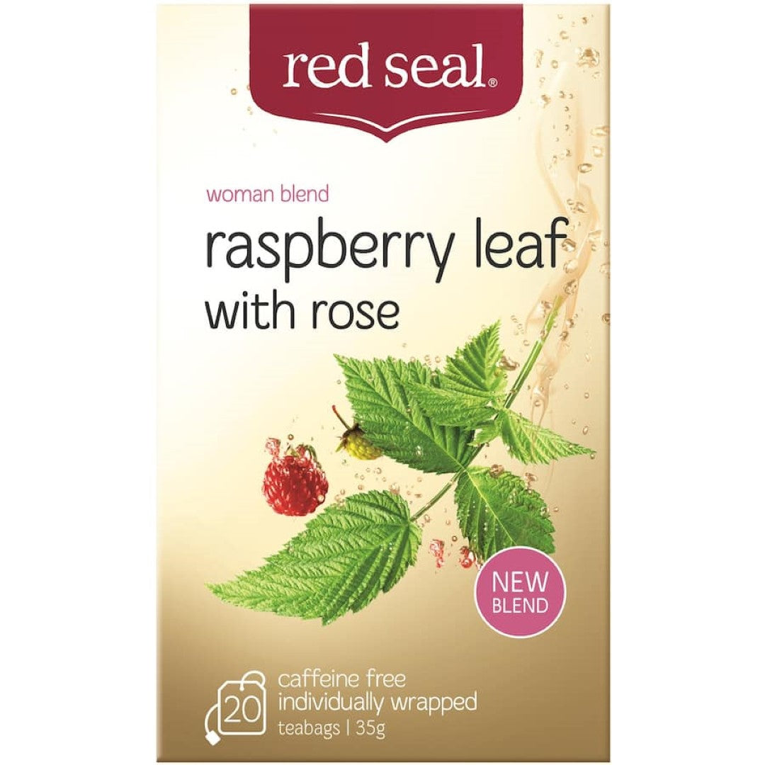 Red Seal Herbal Tea Raspberry Leaf With Rose