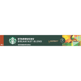 Starbucks By Nespresso Coffee Pods Breakfast Blend 10 pack 56g