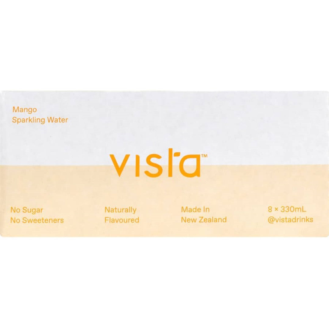Vista Sparkling Water Mango 8 x330mL