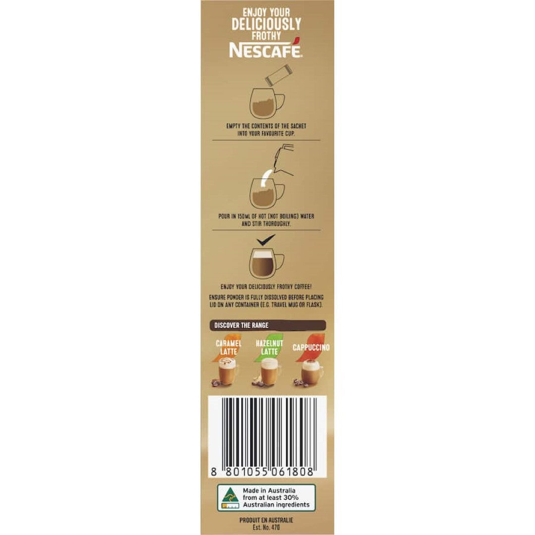 Nescafe Cafe Menu Coffee Sachets Vanilla Latte 10pack