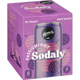 Remedy Sodaly Passionfruit 250ml cans 4pack
