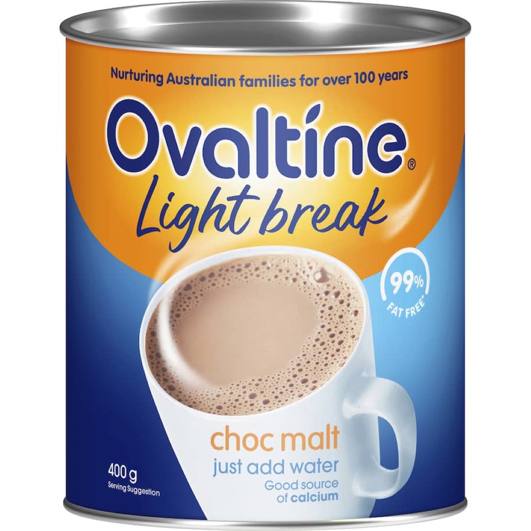Ovaltine Drinking Chocolate Light Break 400g