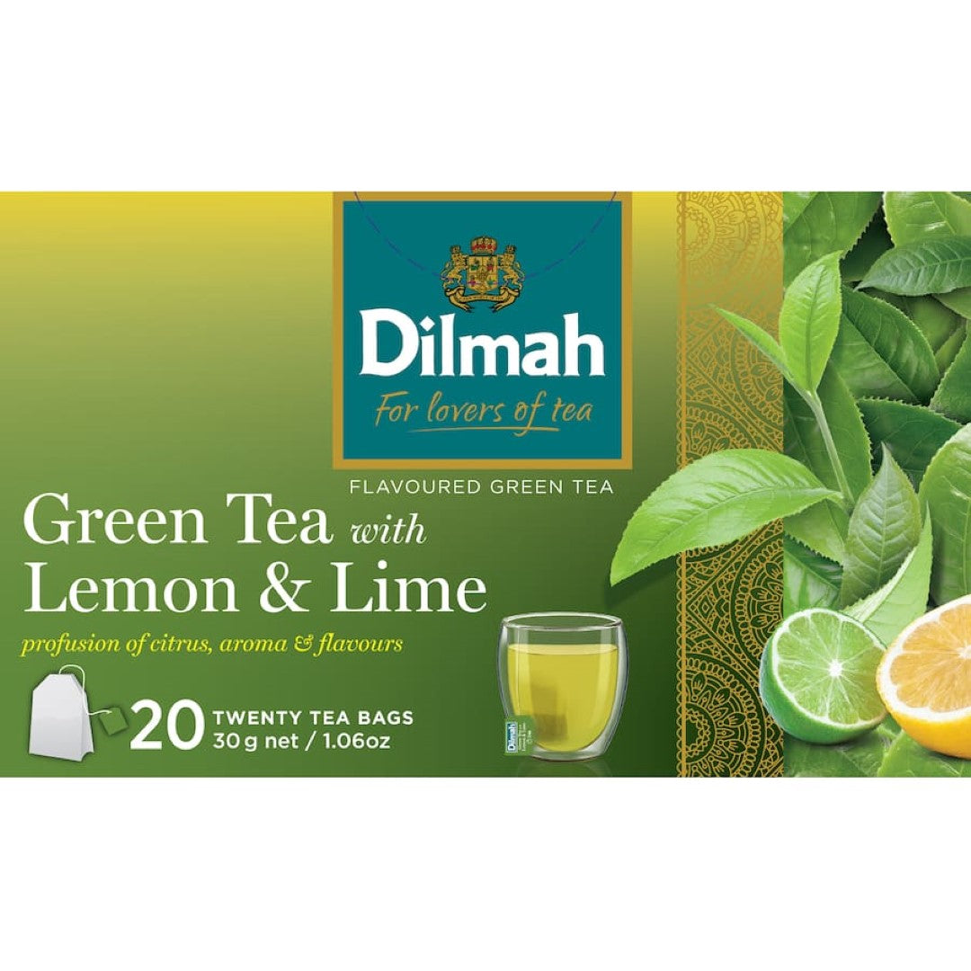 Dilmah Green Tea With Lemon & Lime