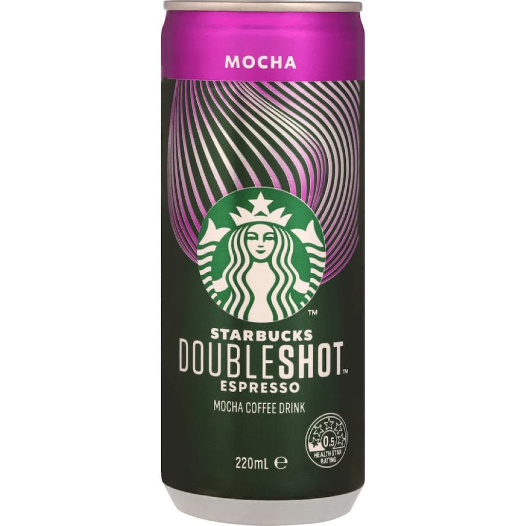 Starbucks Iced Coffee Double Shot Espresso Mocha Can 220mL