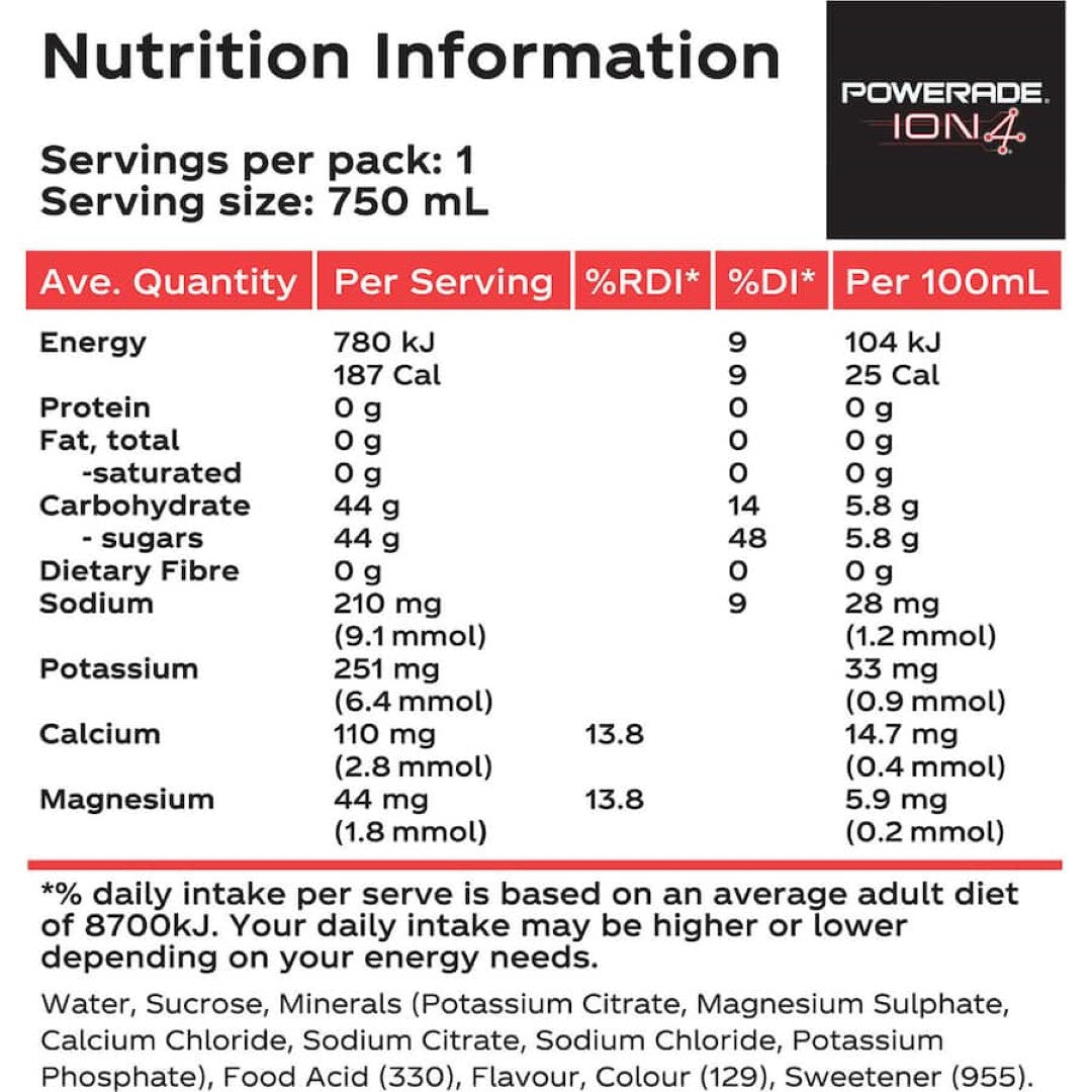 Powerade Sports Drink Berry Ice 750mL
