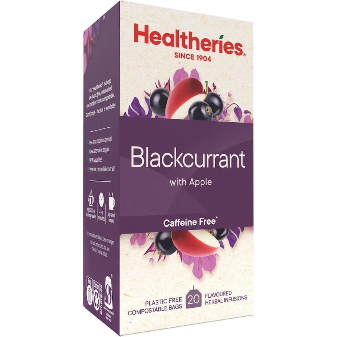 Healtheries Fruit Tea Blackcurrant & Apple Bags 20pack