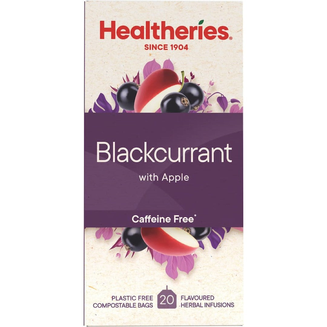 Healtheries Fruit Tea Blackcurrant & Apple Bags 20pack