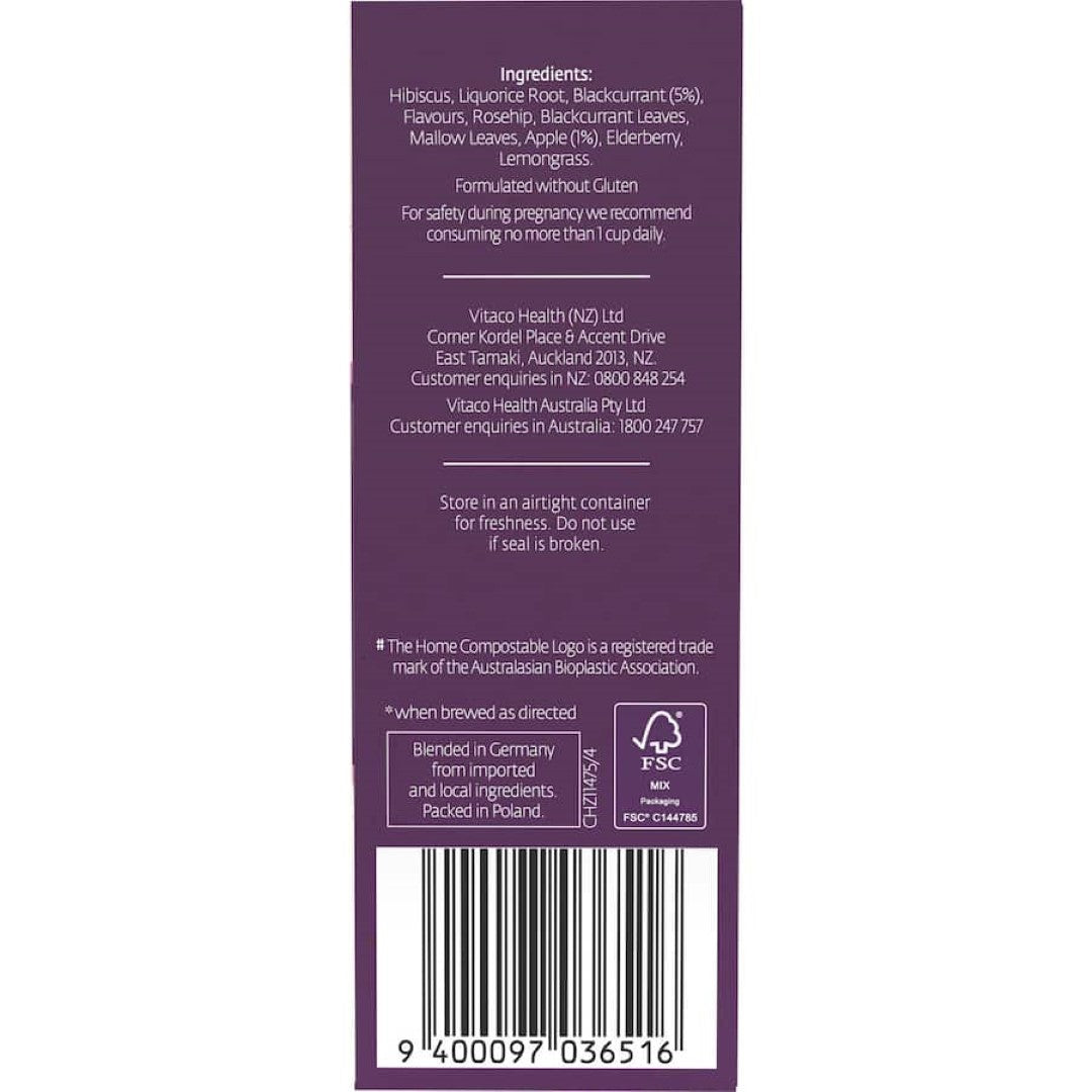 Healtheries Fruit Tea Blackcurrant & Apple Bags 20pack
