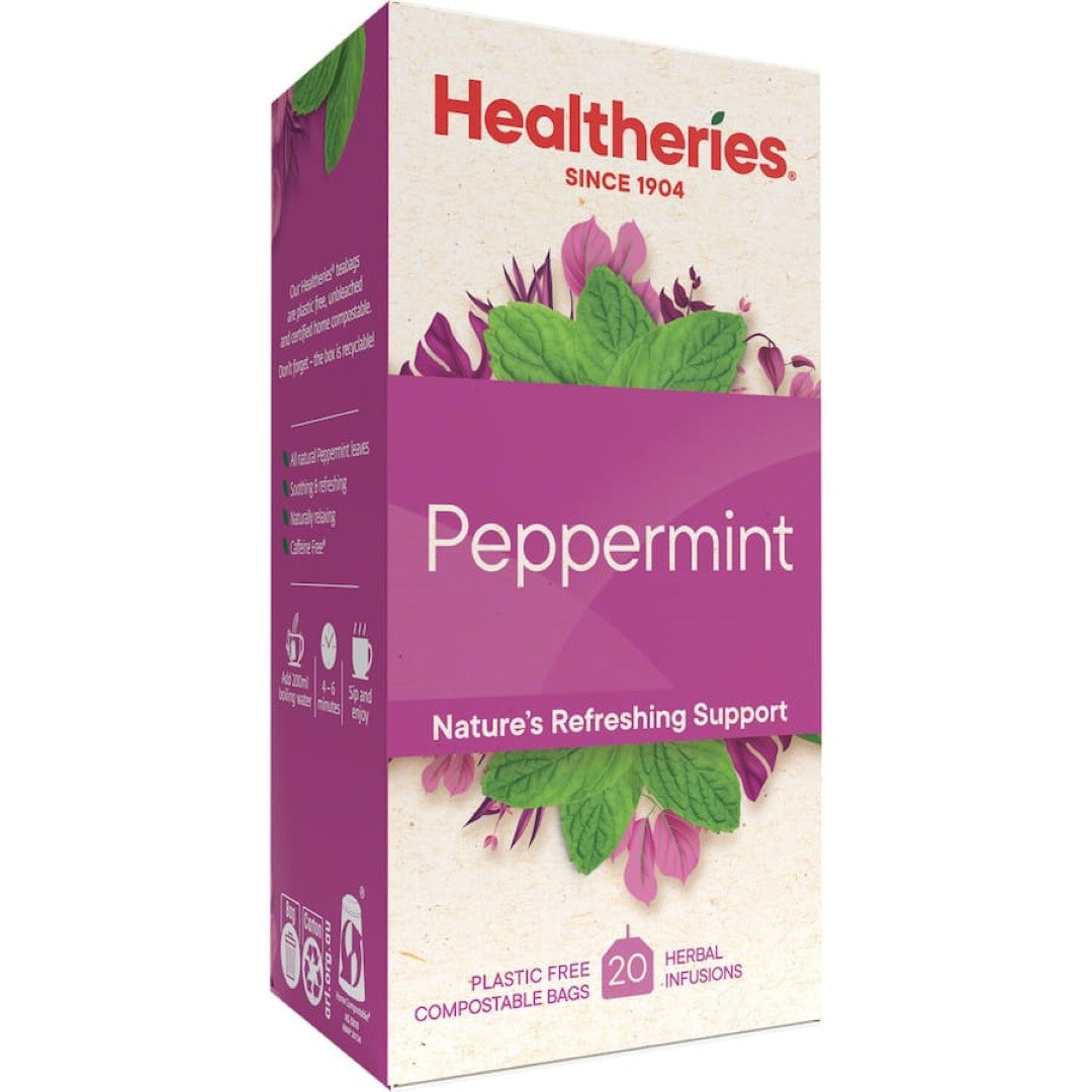 Healtheries Herbal Tea Peppermint Bags 20pack