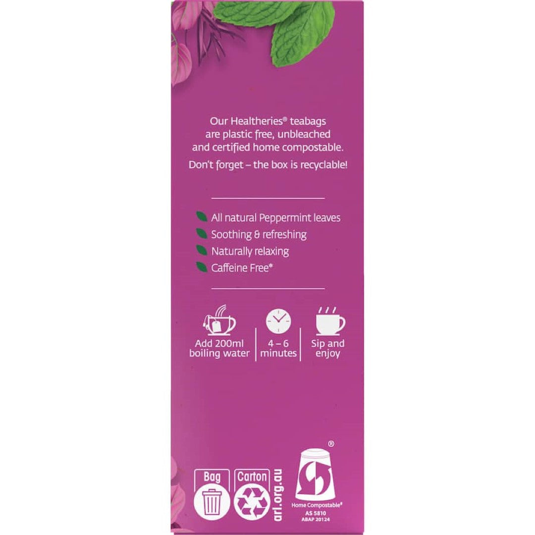 Healtheries Herbal Tea Peppermint Bags 20pack