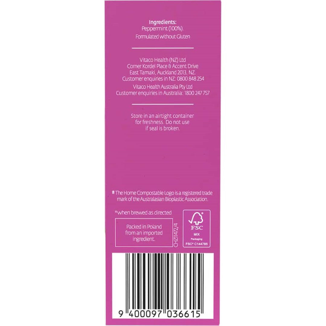 Healtheries Herbal Tea Peppermint Bags 20pack
