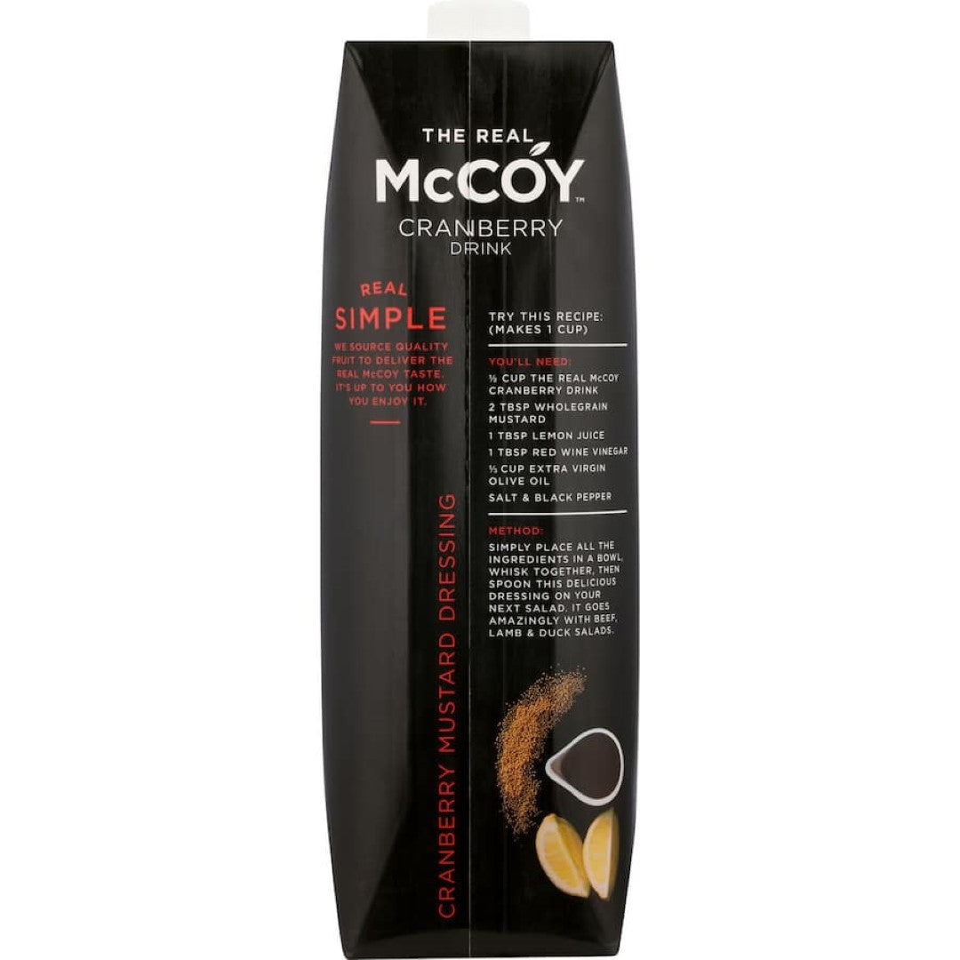 Mccoy Fruit Drink Real Cranberry 1L