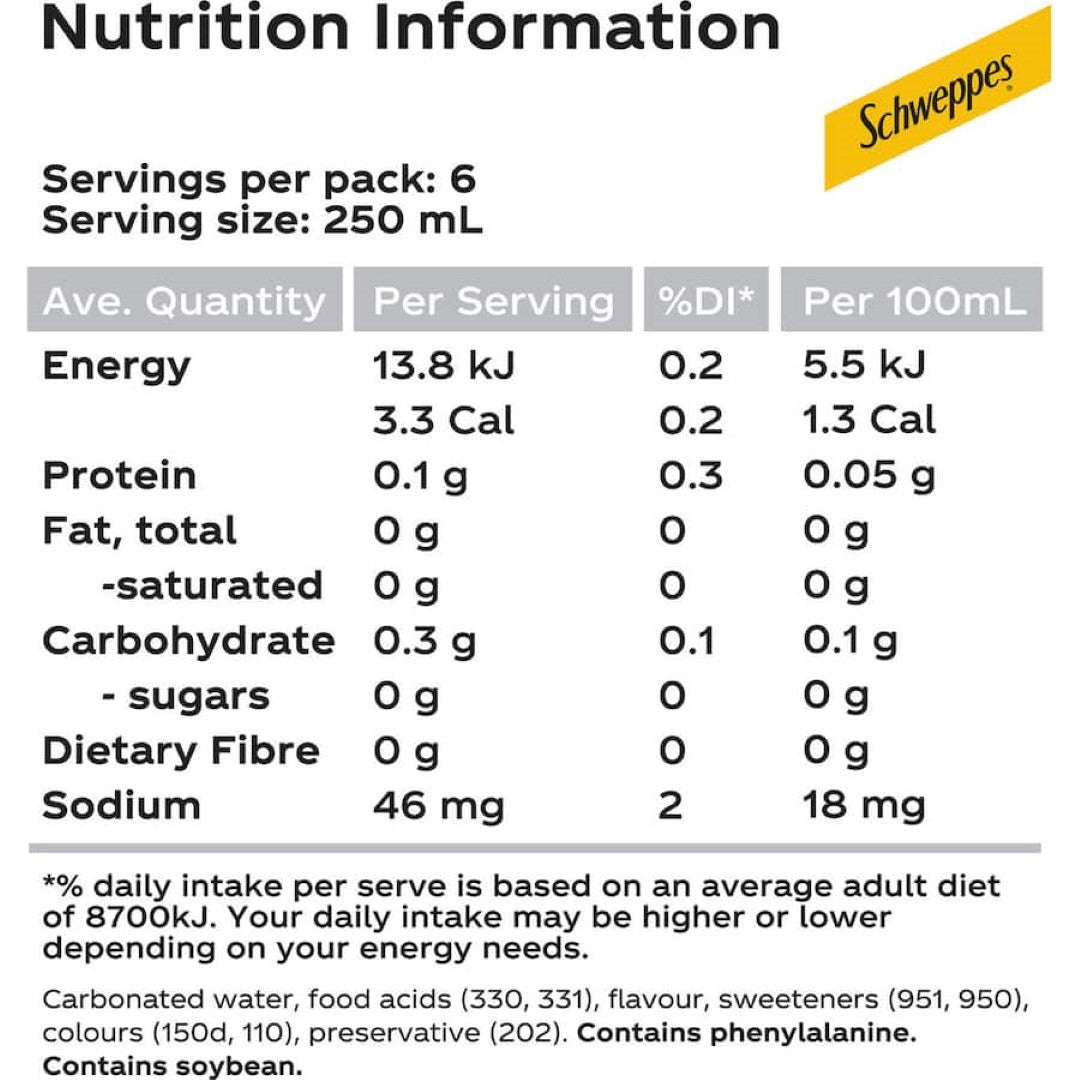Schweppes Drink Mixers Diet Ginger Ale 1.5L