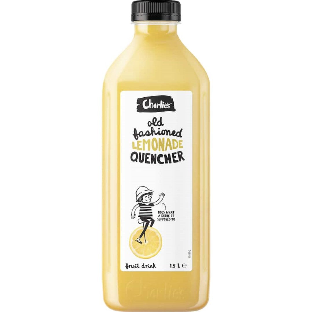 Charlie's Fruit Drink Lemonade Quencher Bottle 1.5L
