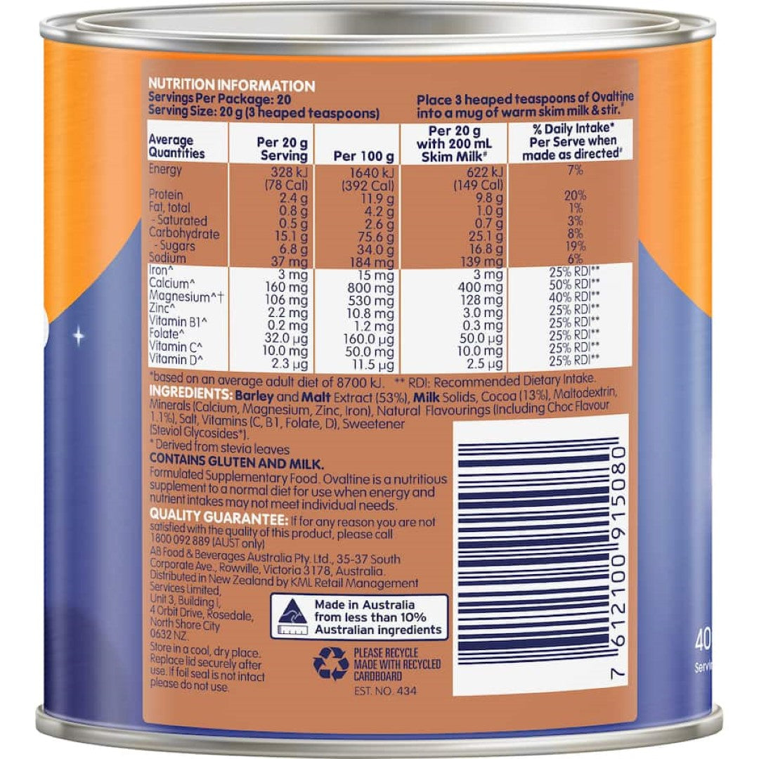 Ovaltine Drinking Chocolate Sleep