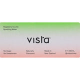 Vista Sparkling Water Raspberry & Lime 8x330mL