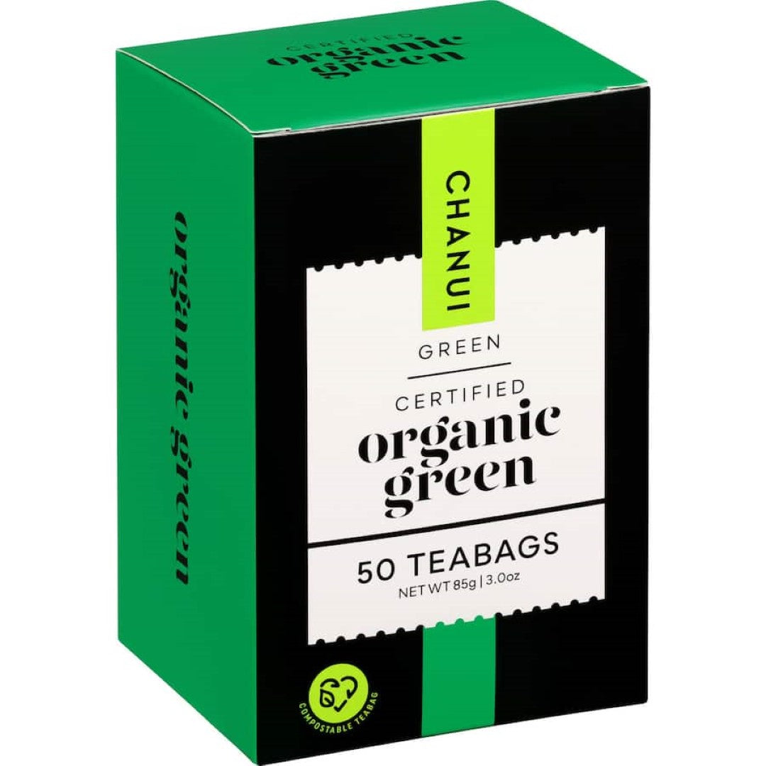 Chanui Organic Green Tea Bags Biodegradable Bags 50pack