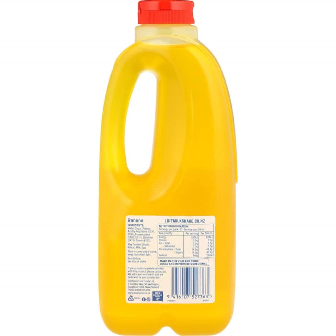 The Longest Drink In Town Milkshake Syrup Banana 1L