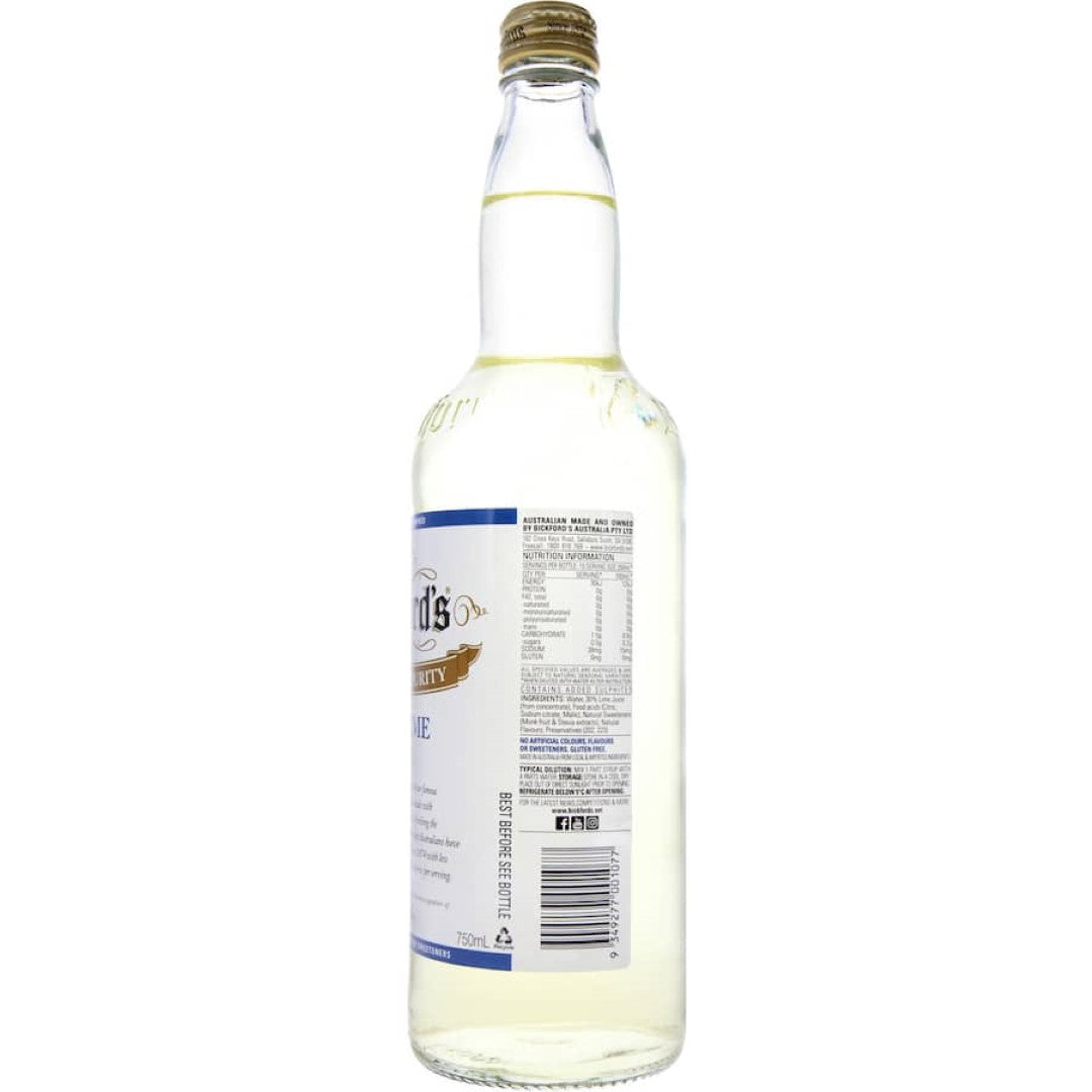 Bickfords Cordial Diet Lime 750mL