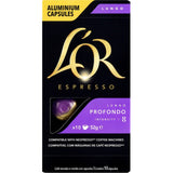 L'or Coffee Capsules Lungo Profondo Intensity 8 10pack