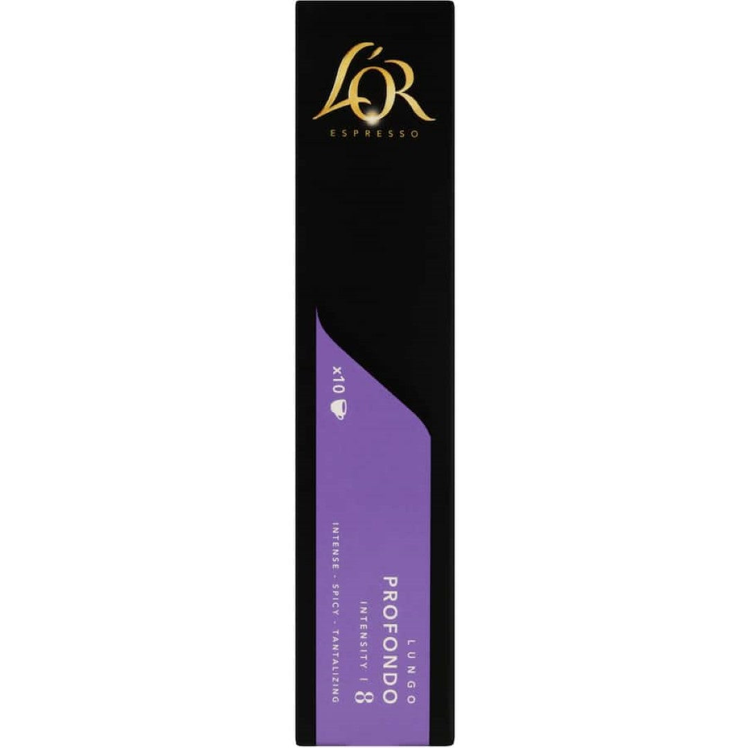 L'or Coffee Capsules Lungo Profondo Intensity 8 10pack